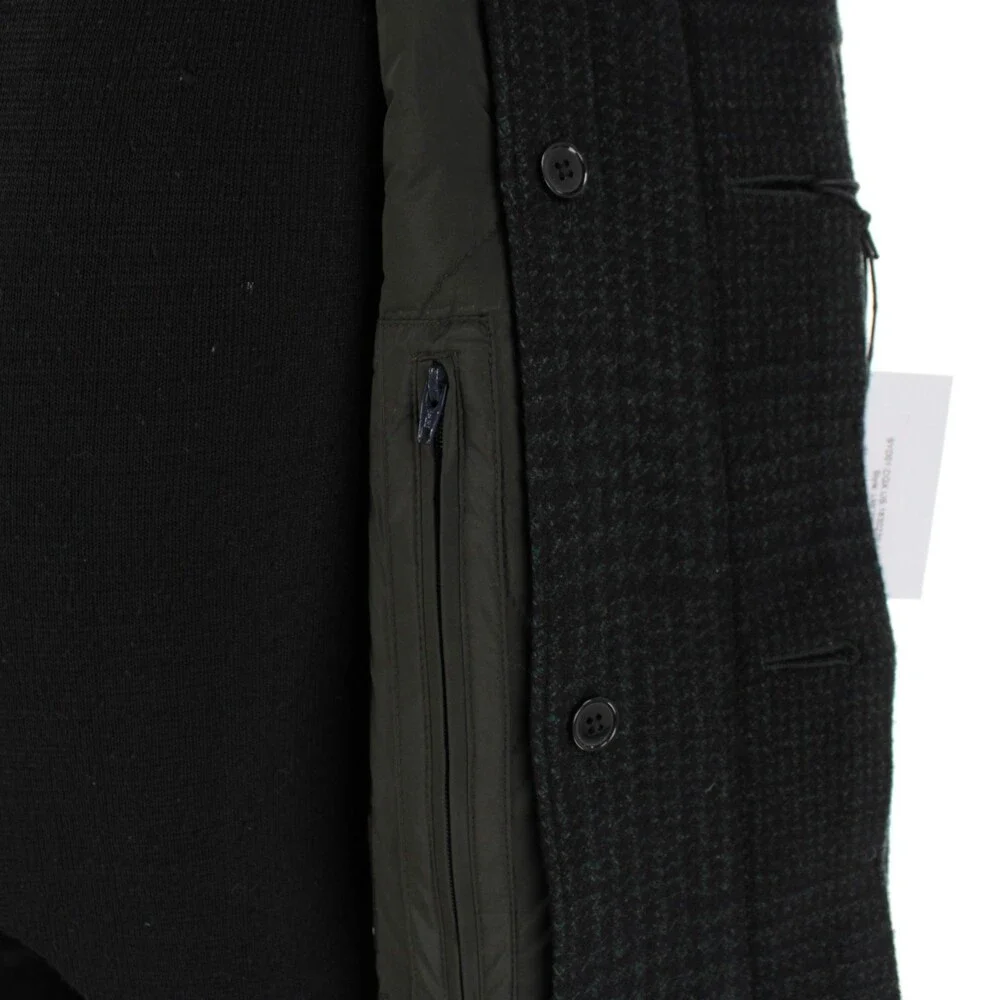 Atelier Munro NWT Wool Blend Car Coat w Removable Insert 54 (44 US) Green Plaid - Picture 9 of 15